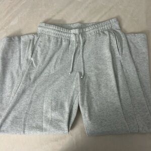 H&M Gray Sweatpants Wide Leg